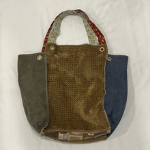 Load image into Gallery viewer, Handmade Patchwork Suede Tote Bag
