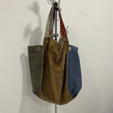 Load image into Gallery viewer, Handmade Patchwork Suede Tote Bag
