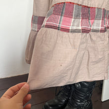 Load image into Gallery viewer, Brown Tier Red Grey Plaid Long Maxi Skirt
