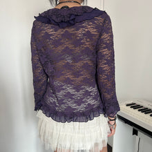 Load image into Gallery viewer, Purple Ruffles Mesh Fairy Top
