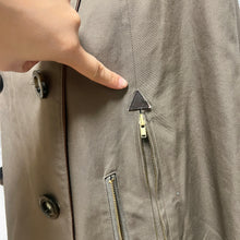 Load image into Gallery viewer, Khaki Brown Peacoat Buttons Fur Cape Coat
