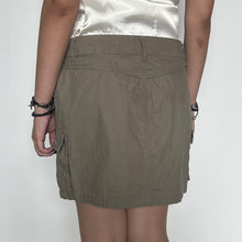 Load image into Gallery viewer, Grey Green Cargo Mini Skirt
