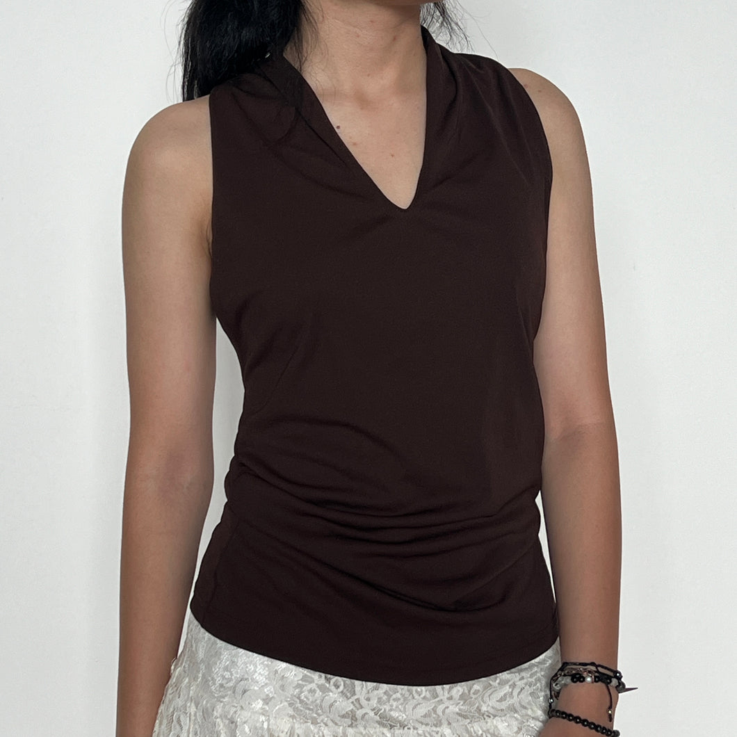 Brown Basic 00s Halter Top