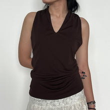 Load image into Gallery viewer, Brown Basic 00s Halter Top
